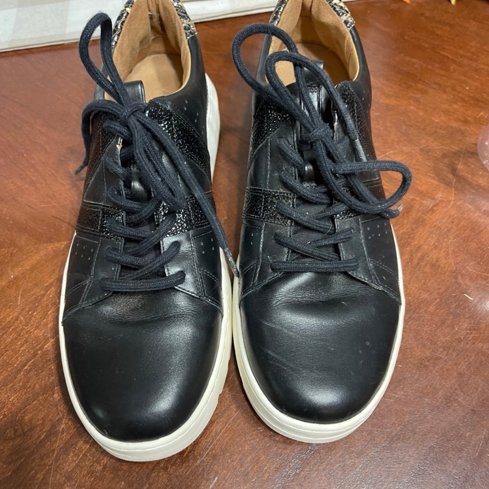 Vionic Black and Snake Print Sneakers - Picture 3 of 12